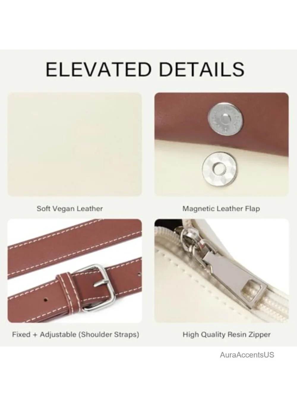 RFID Blocking Vegan Leather Hobo Handbag with Adjustable Strap Anti Theft